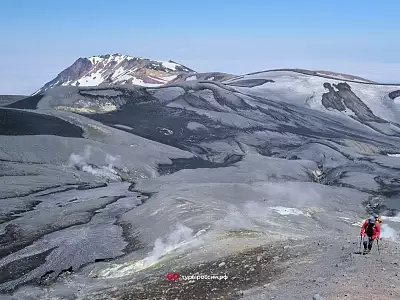 Пейзажи острова Парамушир и вулкана Эбеко