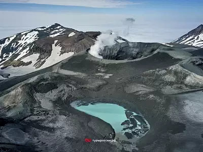 Пейзажи острова Парамушир и вулкана Эбеко
