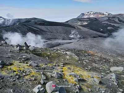 Пейзажи острова Парамушир и вулкана Эбеко