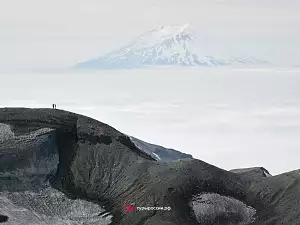Пейзажи острова Парамушир и вулкана Эбеко