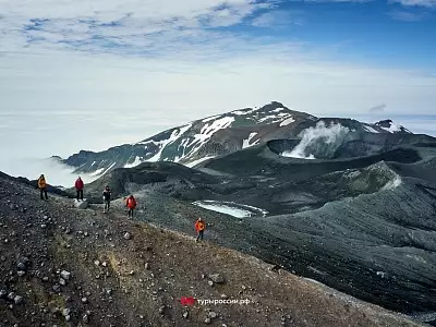 Пейзажи острова Парамушир и вулкана Эбеко