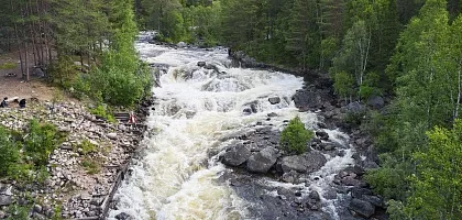 Водопады Кольского полуострова: Колвицкий водопад