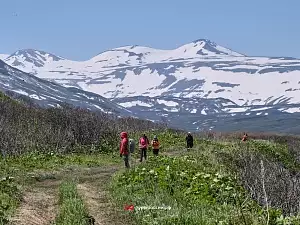 Пейзажи острова Парамушир и вулкана Эбеко