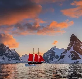 Тур Антарктида: Круиз на яхте Толкиен с перелетом на самолете