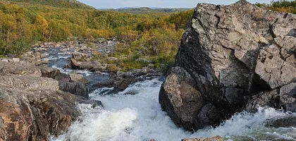 Водопады Кольского полуострова: Мельничный Каскад на реке Титовка