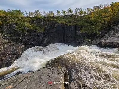 Мельничный Каскад - водопад Мурманской Области