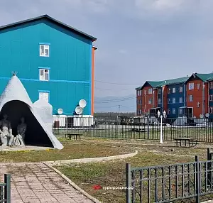 Поселок Хонуу на реке Индигирка