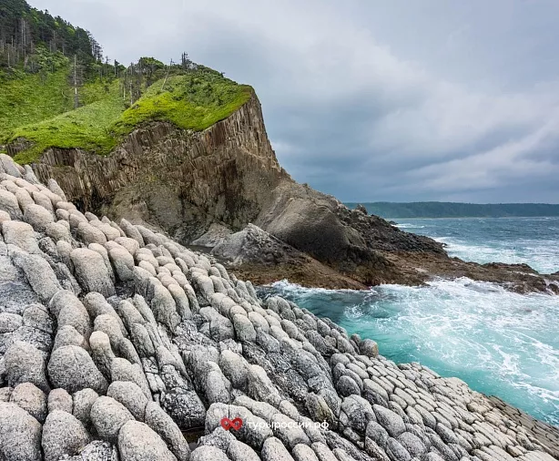 Изображение статьи Мыс Столбчатый: каменная симфония Кунашира Туры России