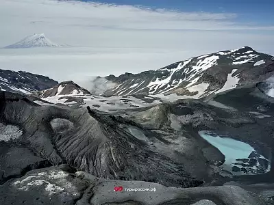 Пейзажи острова Парамушир и вулкана Эбеко
