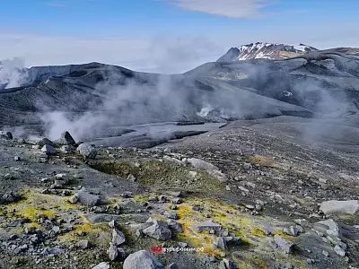 Пейзажи острова Парамушир и вулкана Эбеко