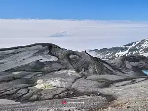 Пейзажи острова Парамушир и вулкана Эбеко