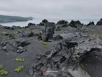 Пейзажи острова Парамушир и вулкана Эбеко