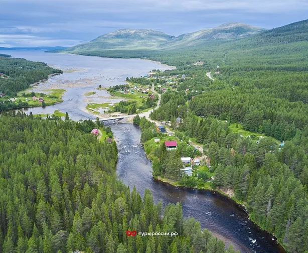 Изображение статьи Водопады Кольского полуострова: Колвицкий водопад Туры России